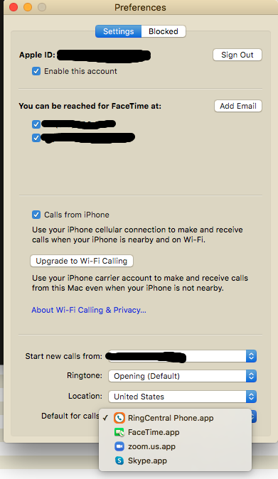 How to register the default app for calling and faxing